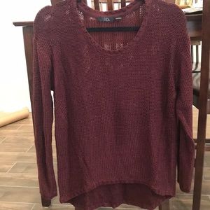 Burgundy sweater - perfect for spring and summer!